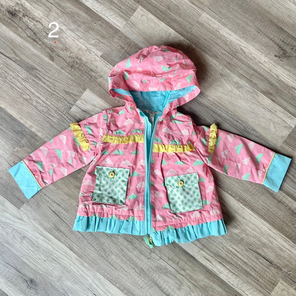 Matilda Jane Girls Raincoat, size 2, Looks Like Rain